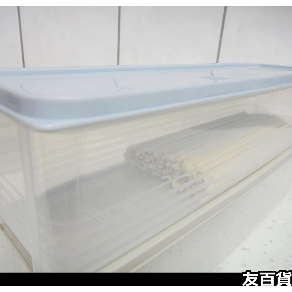 長型多用途儲存盒 長型麵條盒 食品盒 保鮮盒 收納盒 塑膠盒 分裝盒 食物盒《友百貨》-細節圖5