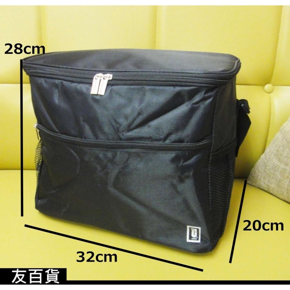 《友百貨》18公升 黑潮保溫保冷袋 保冰袋 野餐袋 外送袋 保溫袋 環保袋 優的生活大師 SB0760-細節圖4