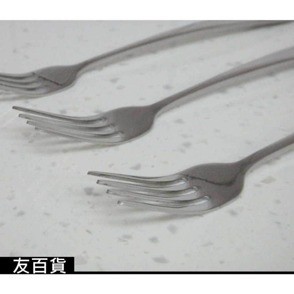 304不鏽鋼 方圓餐叉 加厚餐叉 不銹鋼叉子 不鏽鋼餐叉 牛排叉 水果叉 西餐叉 304餐具 環保餐具《友百貨》-細節圖4