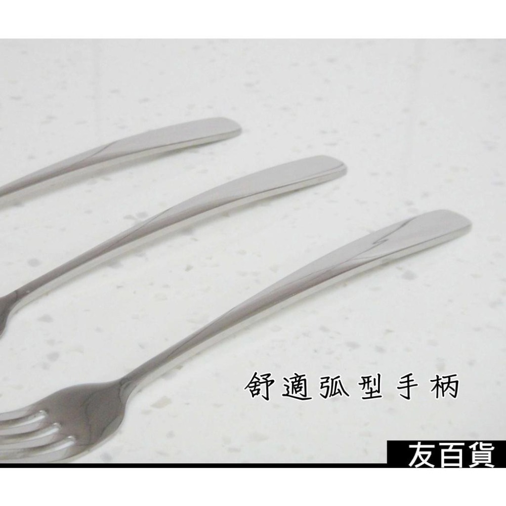 304不鏽鋼 方圓餐叉 加厚餐叉 不銹鋼叉子 不鏽鋼餐叉 牛排叉 水果叉 西餐叉 304餐具 環保餐具《友百貨》-細節圖5