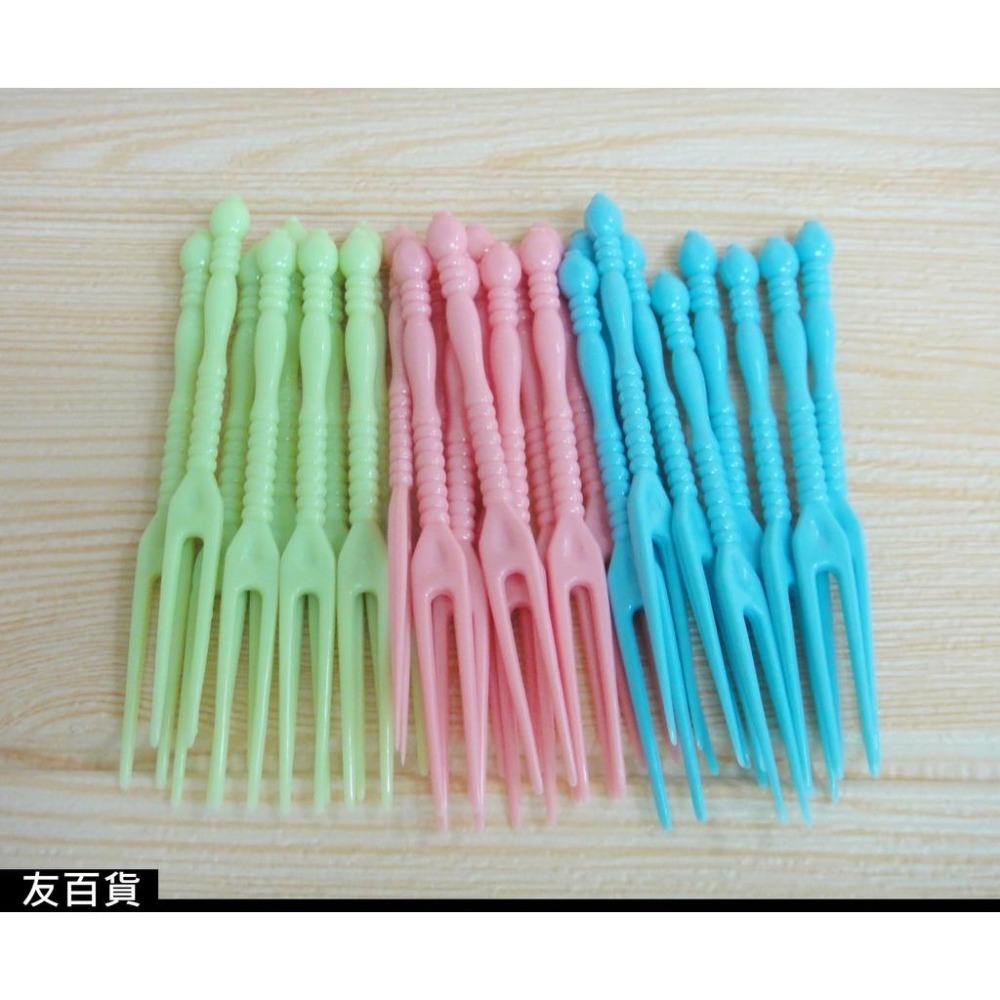 台灣製 水晶水果叉 (大包裝) 塑膠水果叉 水果叉子 蛋糕叉 塑膠餐具 PS-GRG905《友百貨》-細節圖5