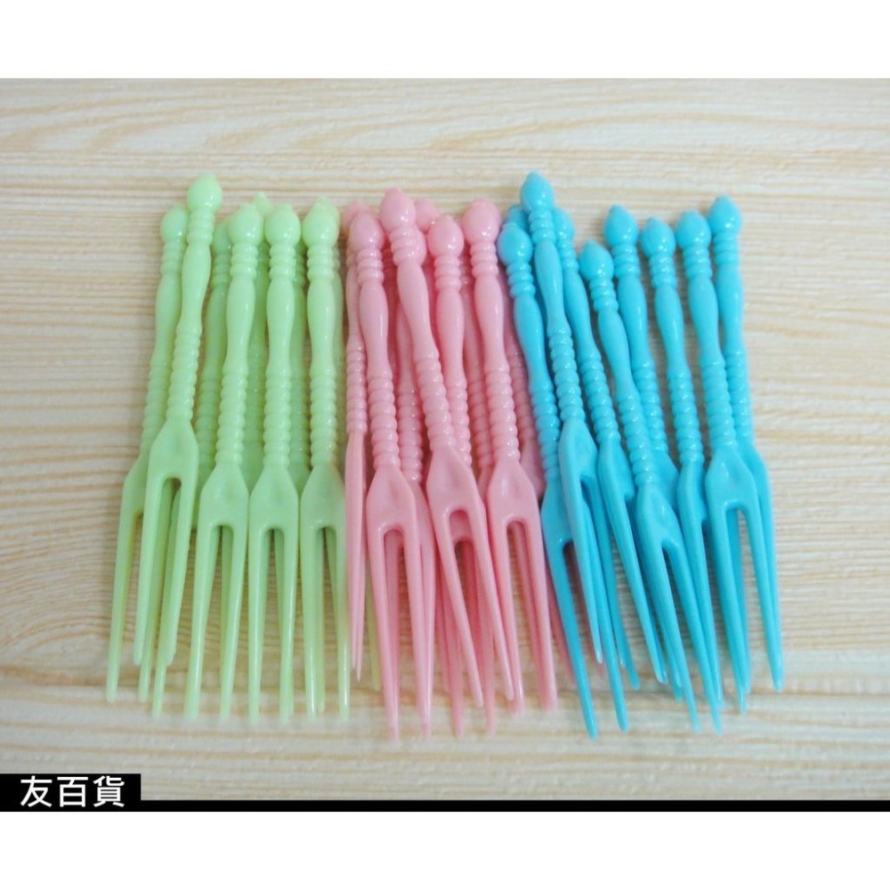 《友百貨》台灣製 水晶水果叉 (大包裝) 塑膠水果叉 水果叉子 蛋糕叉 塑膠餐具 PS-GRG905-細節圖5