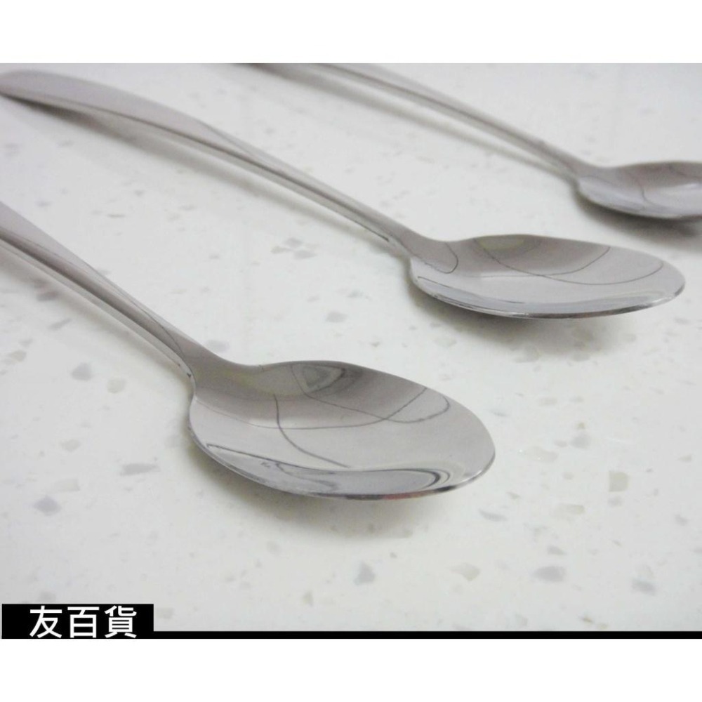 《友百貨》304不鏽鋼 方圓尖匙  加厚尖湯匙 不銹鋼湯匙 不鏽鋼匙 西餐匙 冰勺 攪拌匙 304餐具 環保餐具-細節圖4