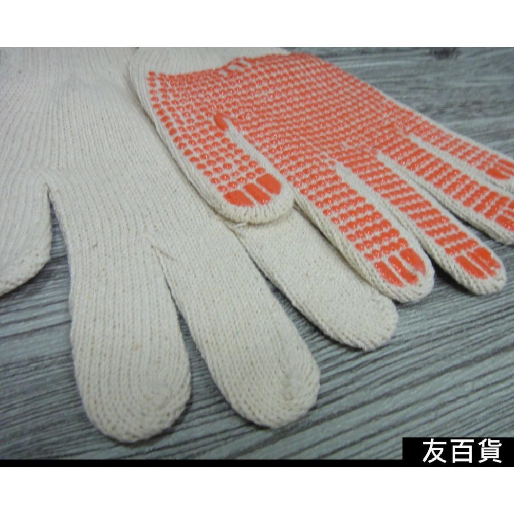 《友百貨》台灣製 優得棉紗顆粒手套 (1雙入) 防滑手套 園藝手套 工作手套 木工手套 安全手套 棉紗手套M-3265-細節圖6