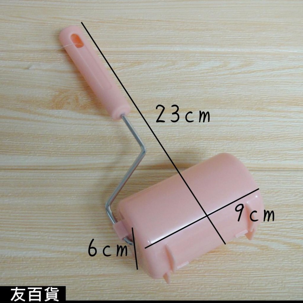 《友百貨》迷你柄膠黏拖把60周 紙拖把 除塵滾筒刷 膠黏滾筒刷 膠黏拖把 黏膠刷 短柄滾筒黏膠刷 黏毛刷 C9025A-細節圖5