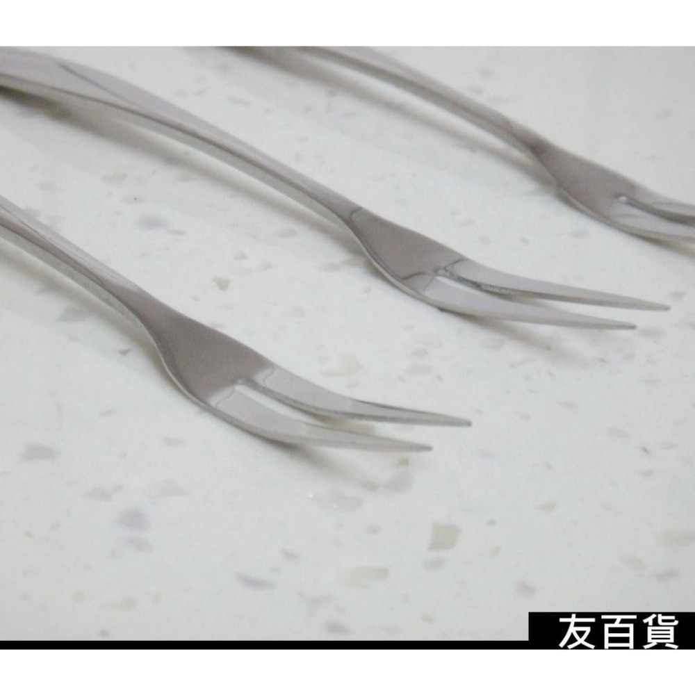 《友百貨》304不鏽鋼 方圓水果叉 加厚水果叉 不銹鋼叉子 不鏽鋼叉 蛋糕叉 西餐叉 304餐具 環保餐具-細節圖4