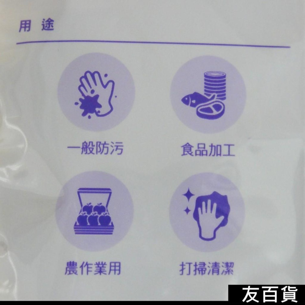 《友百貨》卡好NBR丁腈薄手套 (10支入) 紫色手套 清潔手套 廚房手套 透氣性佳 洗碗手套 工作手套 K637-細節圖6