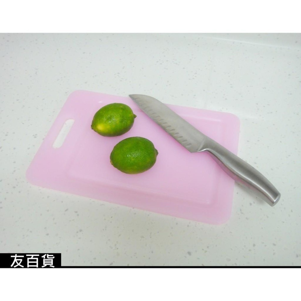 《友百貨》台灣製 SGS檢驗合格 享樂活水晶抗菌附溝砧板 抗菌砧板 切菜板 防霉砧板 廚房必備-細節圖7