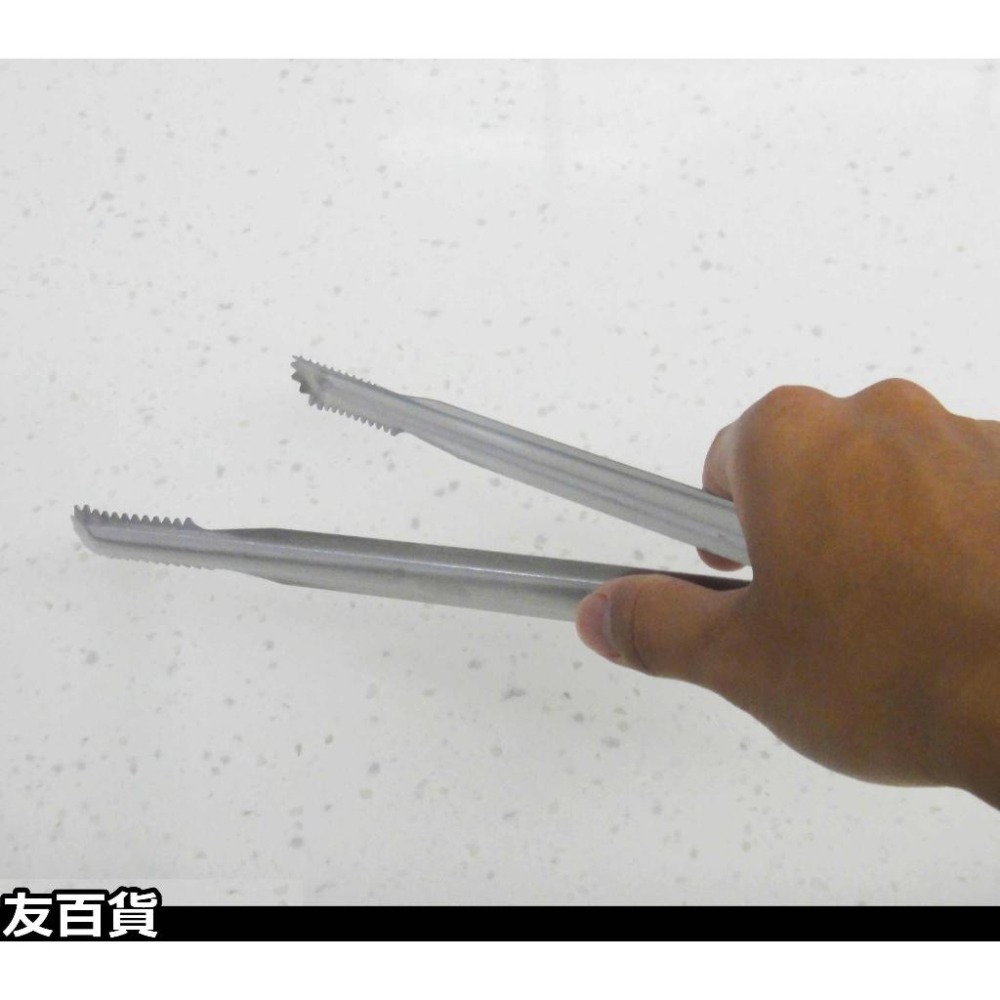 《友百貨》台灣製 漢昌不鏽鋼烤肉夾 不鏽鋼夾子 不鏽鋼料理夾 烤肉夾 牛排夾 披隡夾 麵包夾 垃圾夾-細節圖7