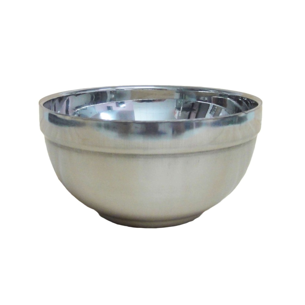 《友百貨》優雅不鏽鋼磨砂碗 雙層隔熱碗 防燙碗 兒童防摔碗 不鏽鋼碗 不鏽鋼餐具 優質不鏽鋼 SGS檢驗合格-細節圖2