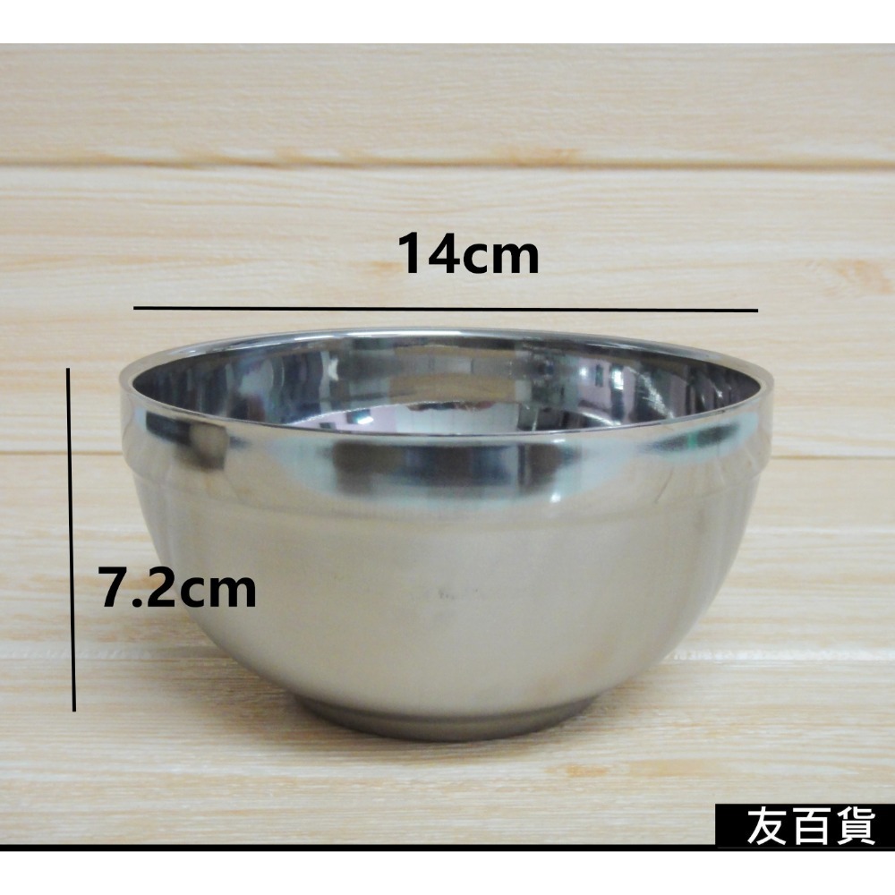 《友百貨》優雅不鏽鋼磨砂碗 雙層隔熱碗 防燙碗 兒童防摔碗 不鏽鋼碗 不鏽鋼餐具 優質不鏽鋼 SGS檢驗合格-規格圖7