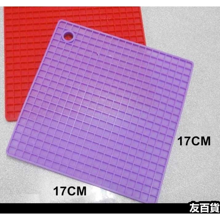 加厚耐熱矽膠隔熱墊 矽膠鍋墊 止滑墊 防燙墊 方形鍋墊 餐墊 桌墊 矽膠墊《友百貨》-細節圖3