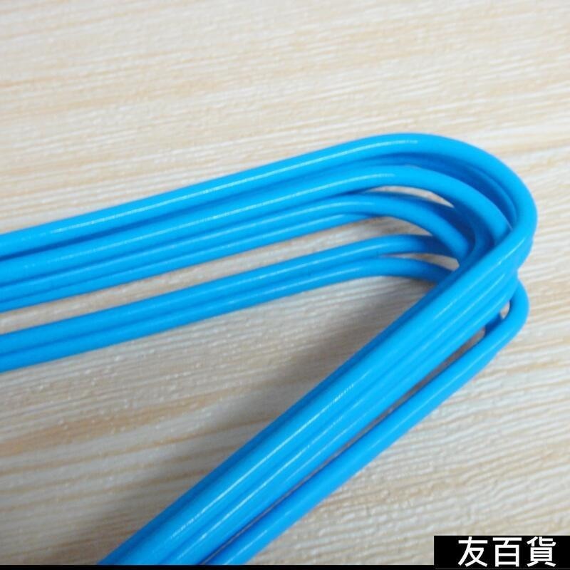加粗浸塑43cm衣架 10入 樂活家晾衣架 曬衣架 浸塑衣架 加粗衣架 三角衣架 顏色隨機 P07-0205《友百貨》-細節圖6