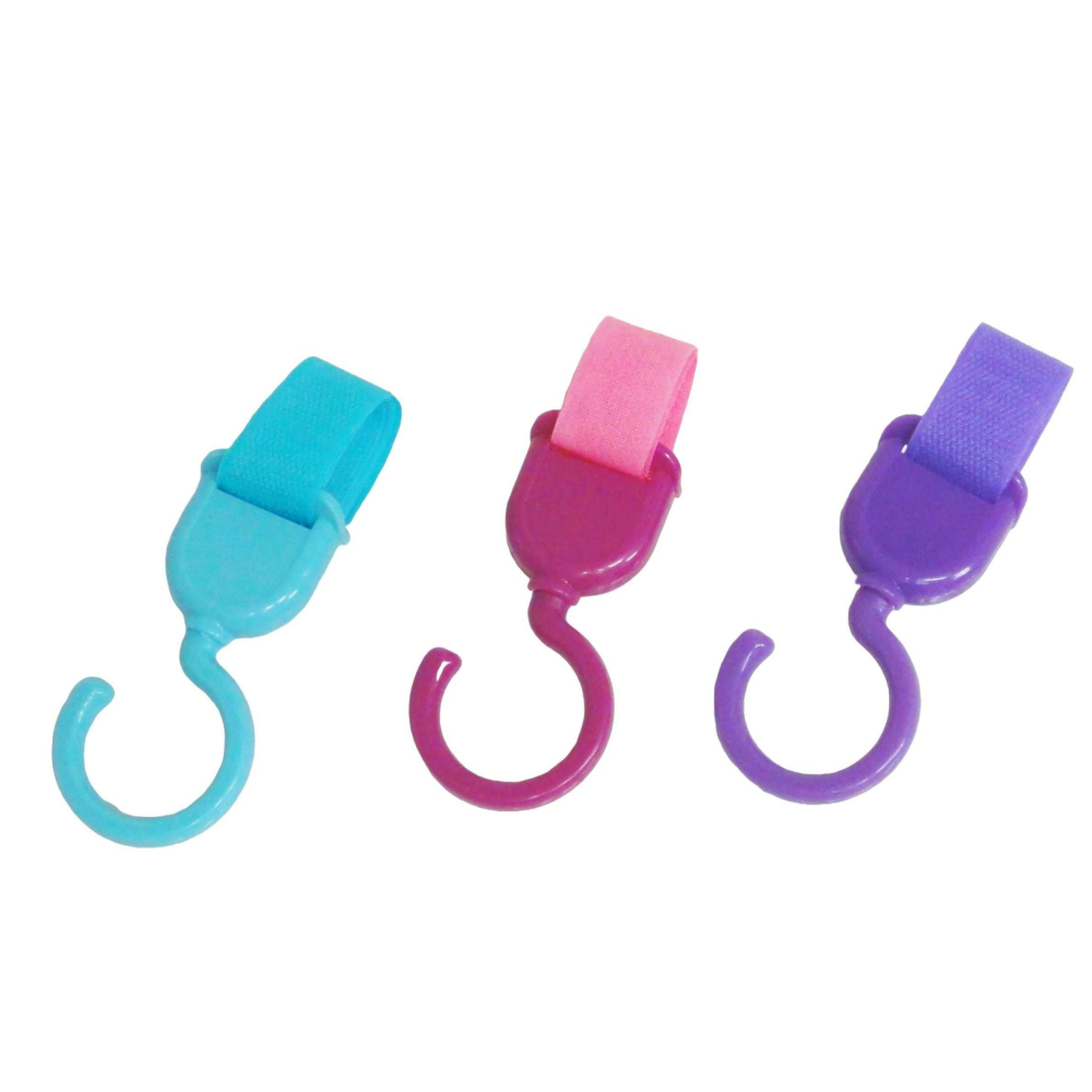 《友百貨》台灣製 嬰兒推車掛勾 魔鬼氈掛勾 萬用掛勾 吊掛勾 推車勾 手把掛勾 自行車掛勾 汽車掛勾 220153-細節圖2