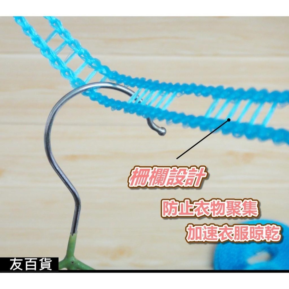 《友百貨》防滑曬衣繩 (5米/8米) 防風曬衣繩 掛衣繩 晒衣繩 晾衣繩 繩子 便攜曬衣繩 曬衣架-細節圖3