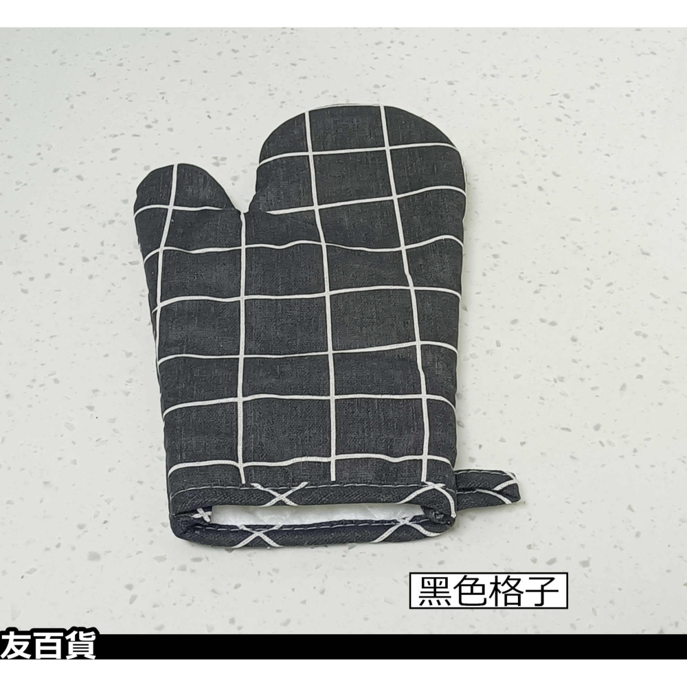 《友百貨》北歐風 麻棉隔熱手套(1入) 微波爐手套 防燙手套 廚房隔熱手套 鍋具手套 烤箱手套 廚房用品-細節圖7