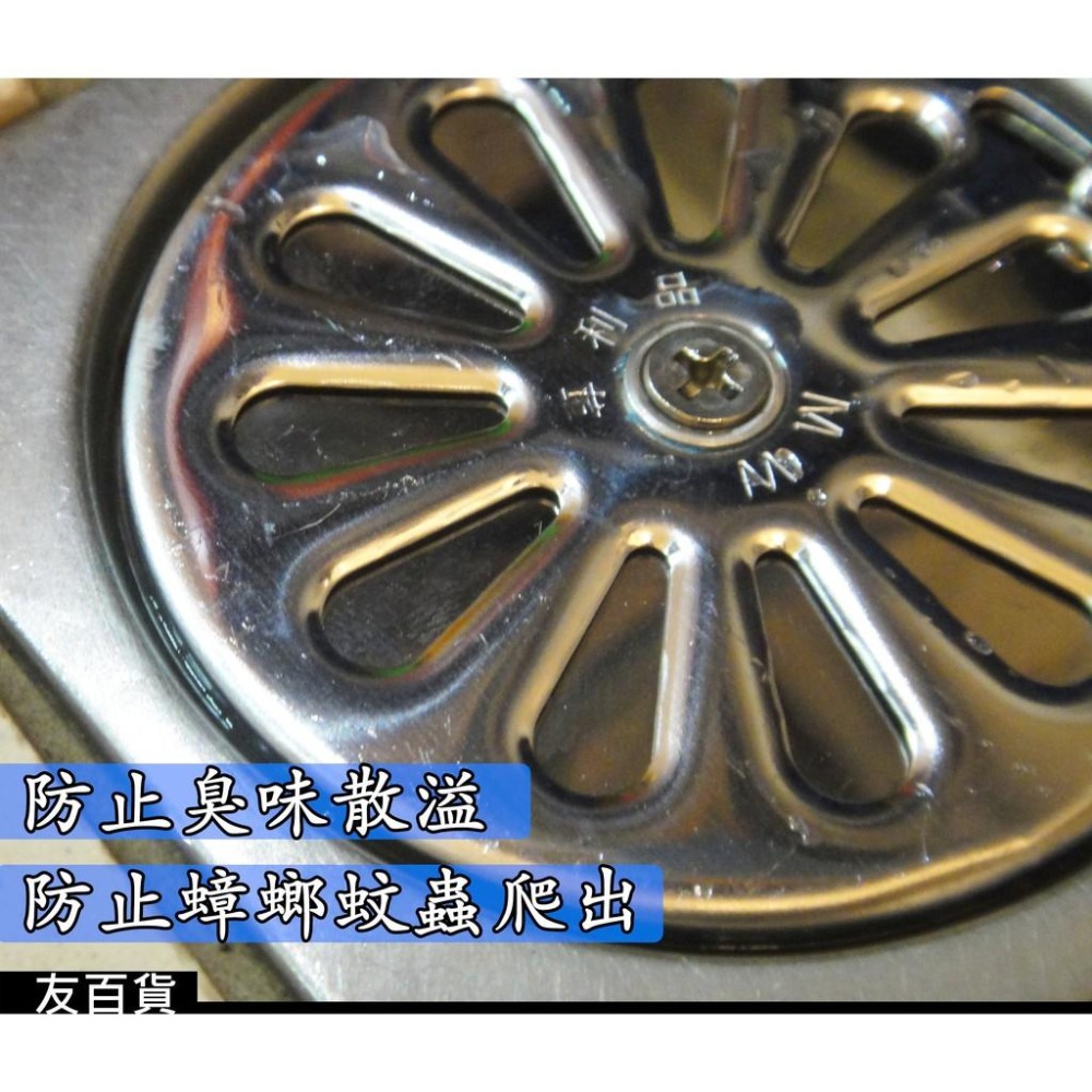 《友百貨》台灣製 可調式排水蓋 水孔蓋 不鏽鋼 地板蓋 浴室排水 專利可調單片地板 排水孔蓋 HO-5630-細節圖3