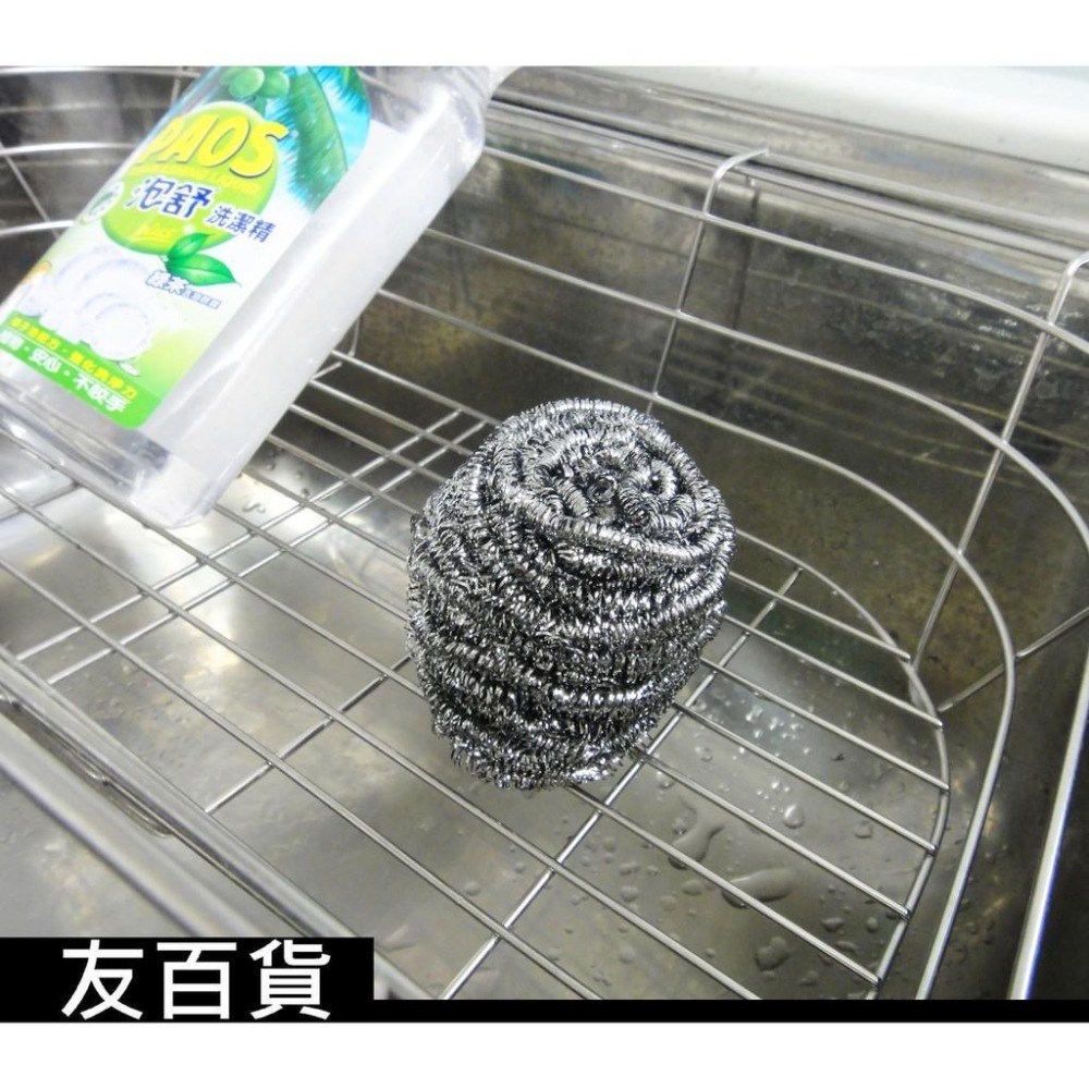 不鏽鋼洗鍋鋼絲球 家用金鋼刷 清潔鋼絲球 鍋刷 鋼絲絨 洗鍋用具 廚房清潔 鐵刷 洗鍋鐵刷《友百貨》-細節圖4