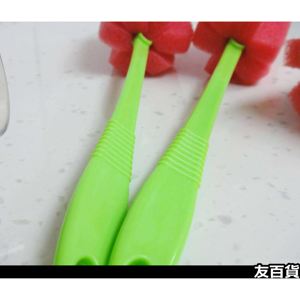 《友百貨》海棉杯刷 海棉水杯刷 (1支) 海棉奶瓶刷 海棉刷 廚房清潔刷 茶杯刷 保溫杯刷 刷子 保溫瓶刷 冰霸杯刷-細節圖3