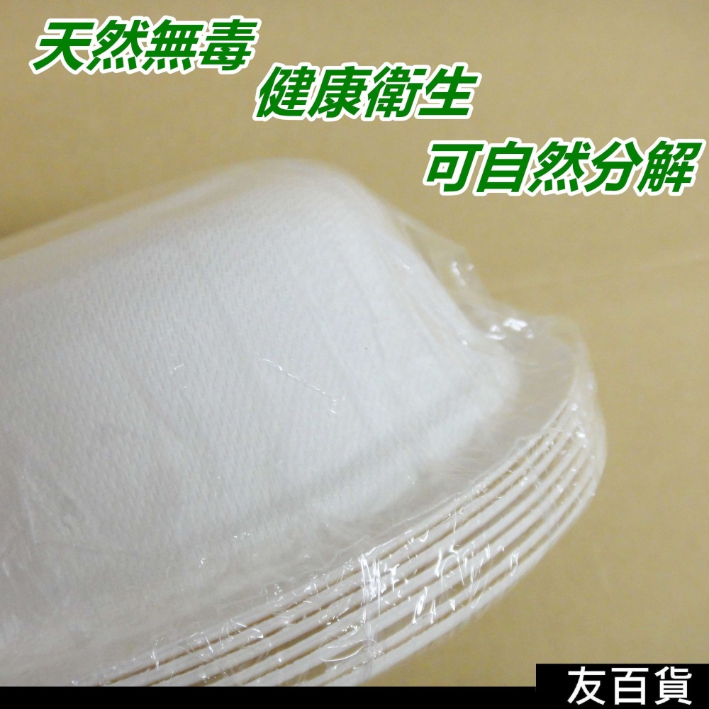 環保植物纖維碗 免洗紙碗 免洗湯碗 衛生碗 紙碗 纖維碗 350ml 500ml 免洗餐具《友百貨》-細節圖5