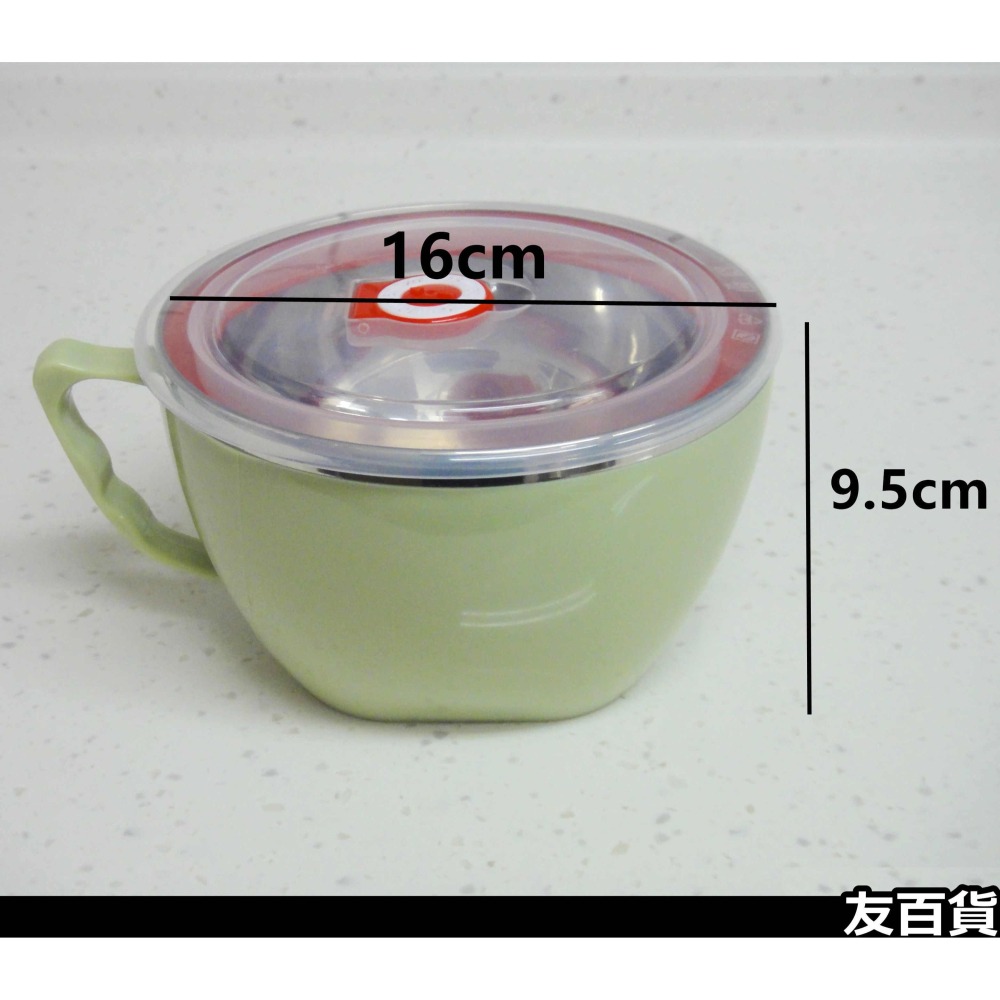 《友百貨》SGS檢驗合格 米諾諾304不鏽鋼泡麵碗(1200ml) 不鏽鋼碗 雙層隔熱 密封碗 泡麵神器163583-細節圖4