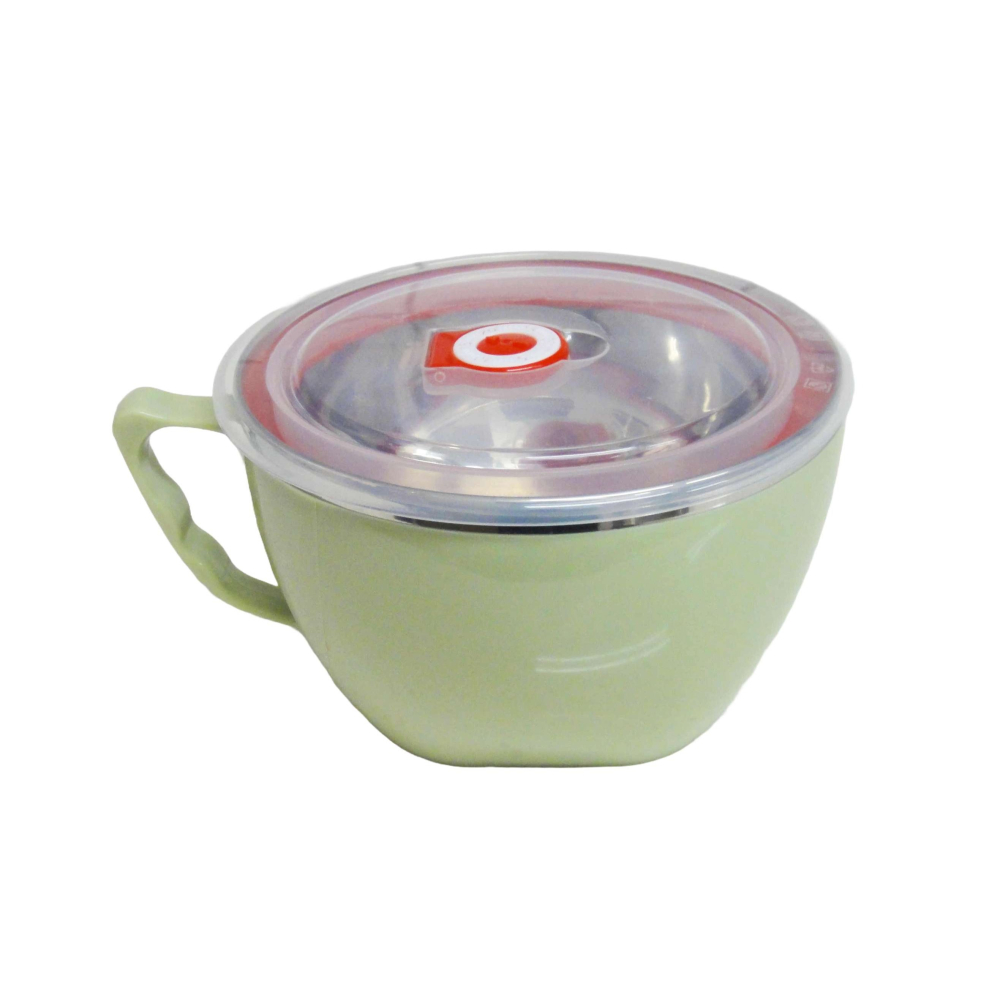 《友百貨》SGS檢驗合格 米諾諾304不鏽鋼泡麵碗(1200ml) 不鏽鋼碗 雙層隔熱 密封碗 泡麵神器163583-細節圖2