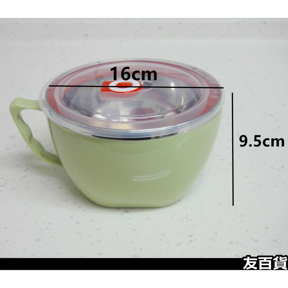 《友百貨》SGS檢驗合格 米諾諾304不鏽鋼泡麵碗(1200ml) 不鏽鋼碗 雙層隔熱 密封碗 泡麵神器163583-細節圖4