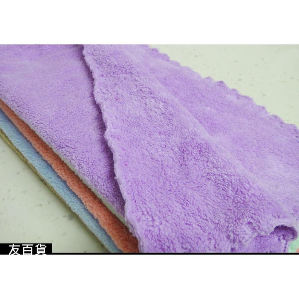 高密珊瑚絨廚房清潔布 30X30cm 廚房抹布 吸水小方巾 方形抹布 洗碗巾 擦碗巾 洗車布 吸水布 洗車巾《友百貨》-細節圖4