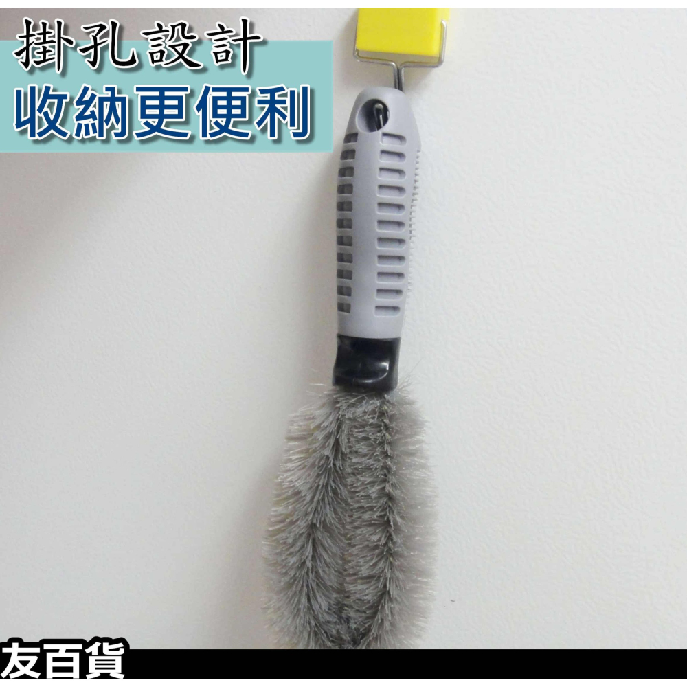 《友百貨》車用輪胎清潔刷(長型) 輪胎刷 輪框刷 輪框刷子 汽車刷 浴廁刷 鬃刷 洗車工具 汽車美容 自助洗車-細節圖6