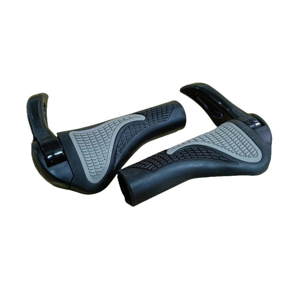 自行車握把套 鋁合金羊角 人體工學手把 自行車羊角握把 單車羊角把手 登山車羊角 肉球握把 腳踏車配件《友百貨》-細節圖2