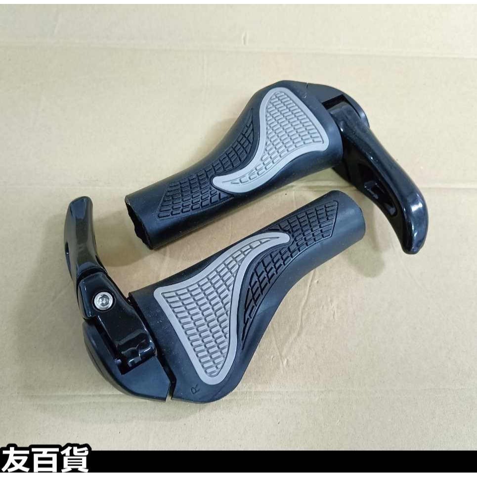自行車握把套 鋁合金羊角 人體工學手把 自行車羊角握把 單車羊角把手 登山車羊角 肉球握把 腳踏車配件《友百貨》-規格圖8