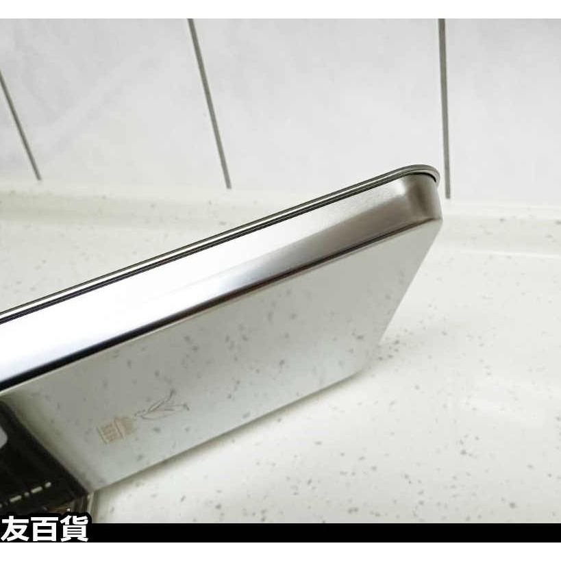 《友百貨》304不鏽鋼油切盤組 濾油盤 瀝油盤 炸物盤 烤盤 烘焙盤 鐵盤 烤箱盤-細節圖5