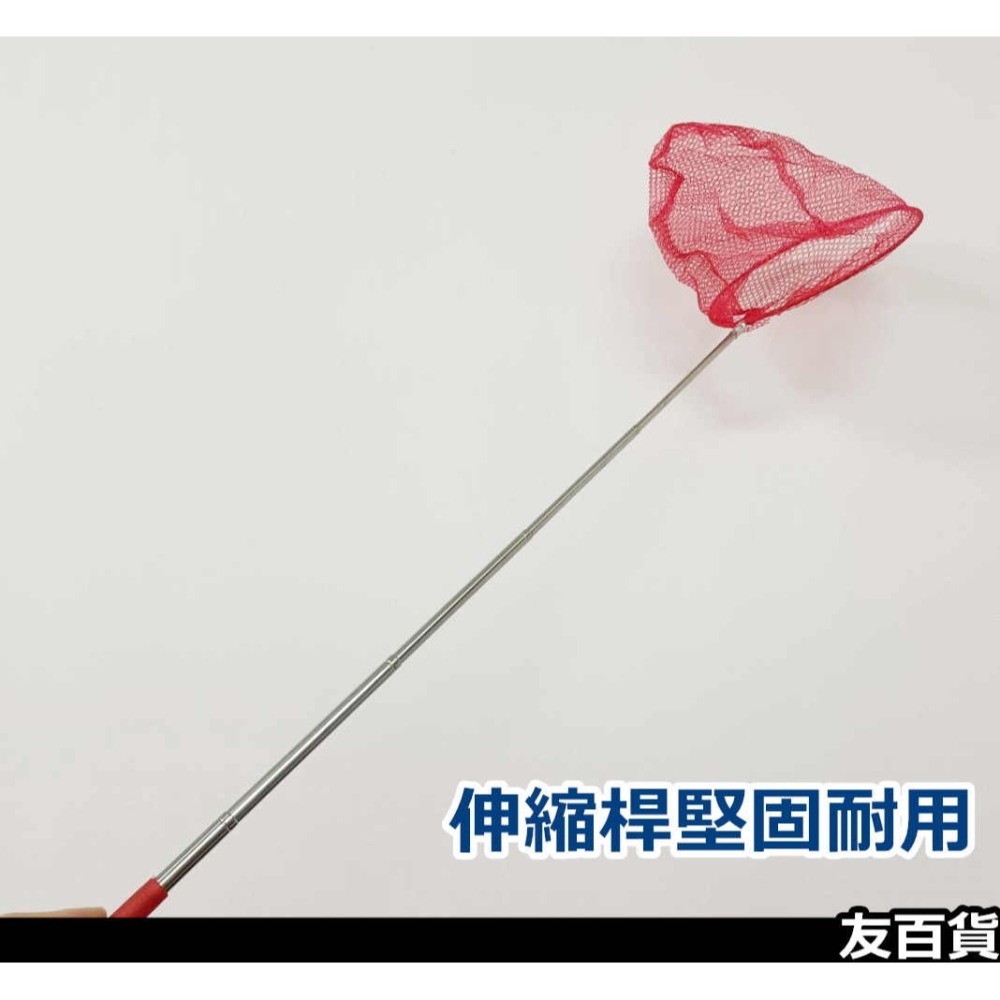 《友百貨》伸縮撈魚網 不鏽鋼捕捉網 5節伸縮 伸縮昆蟲網 捕蝦網 蝴蝶網 捕蟲網 伸縮魚網-細節圖8