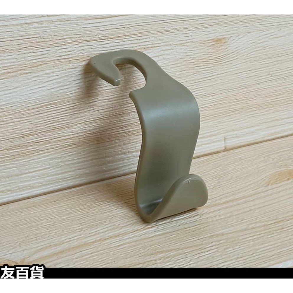《友百貨》汽車椅背S掛鉤 頭枕掛鉤 汽車掛勾 椅背掛勾 多功能掛勾 車載掛勾 掛鉤-規格圖7