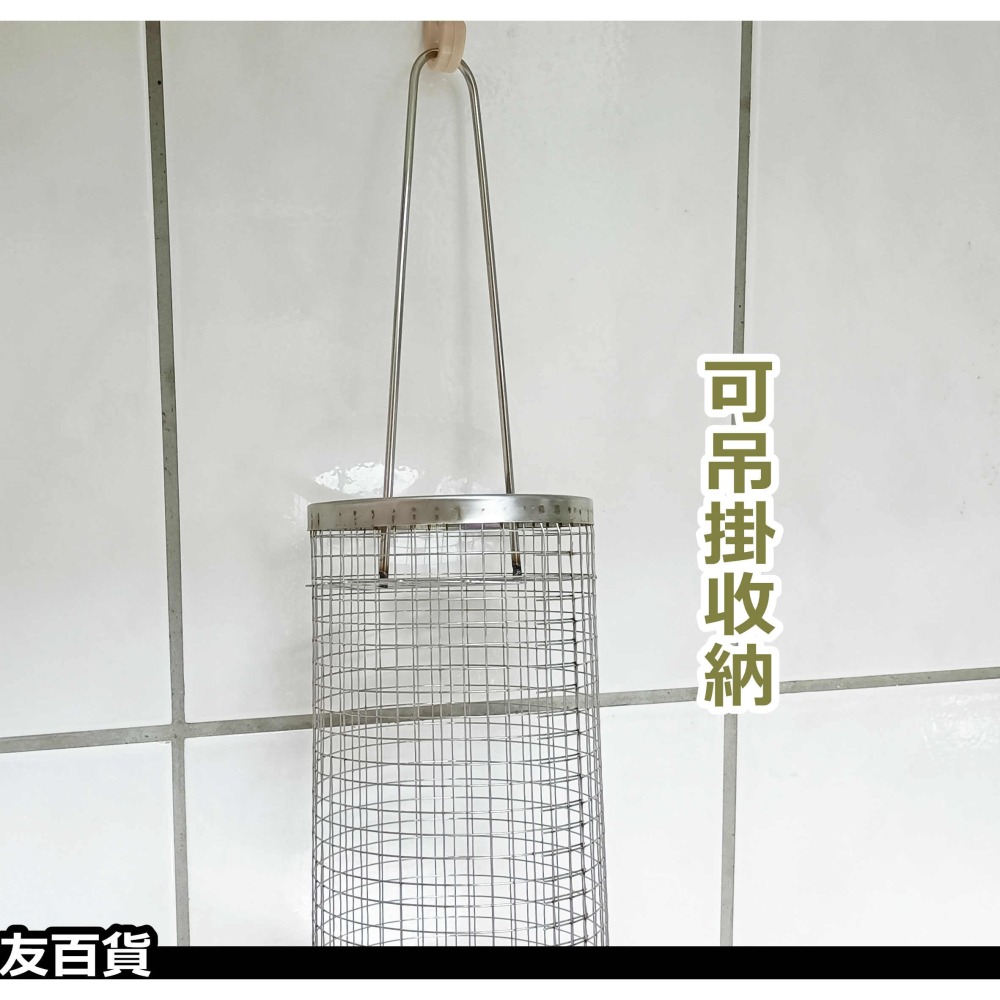 《友百貨》不鏽鋼圓筒烤網 不鏽鋼燒烤籠 滾動烤肉網 圓形烤網 蔬菜烤網 烤肉用品 烤網 中秋烤網 BBQ-細節圖8