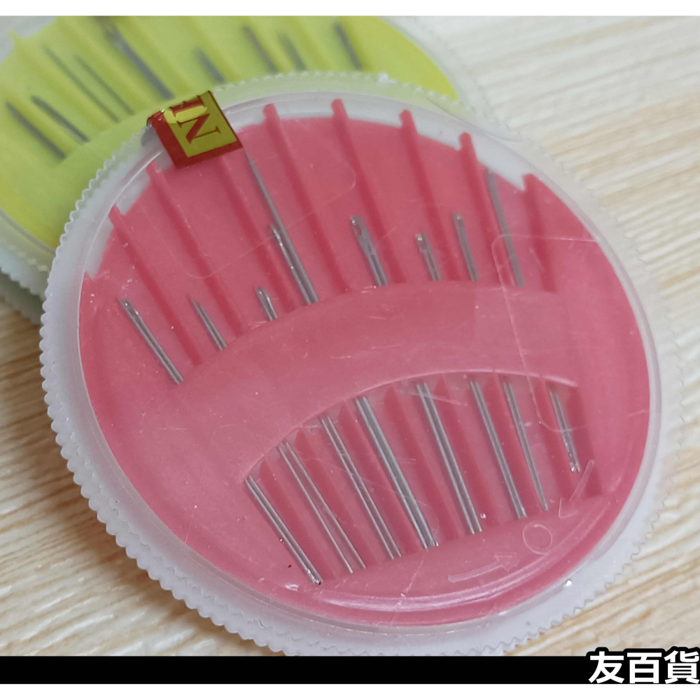《友百貨》針盤16針 港針 針盒 手縫針 縫衣針 補衣針 繡花針 補衣針 圓針盤 縫紉用品-細節圖4