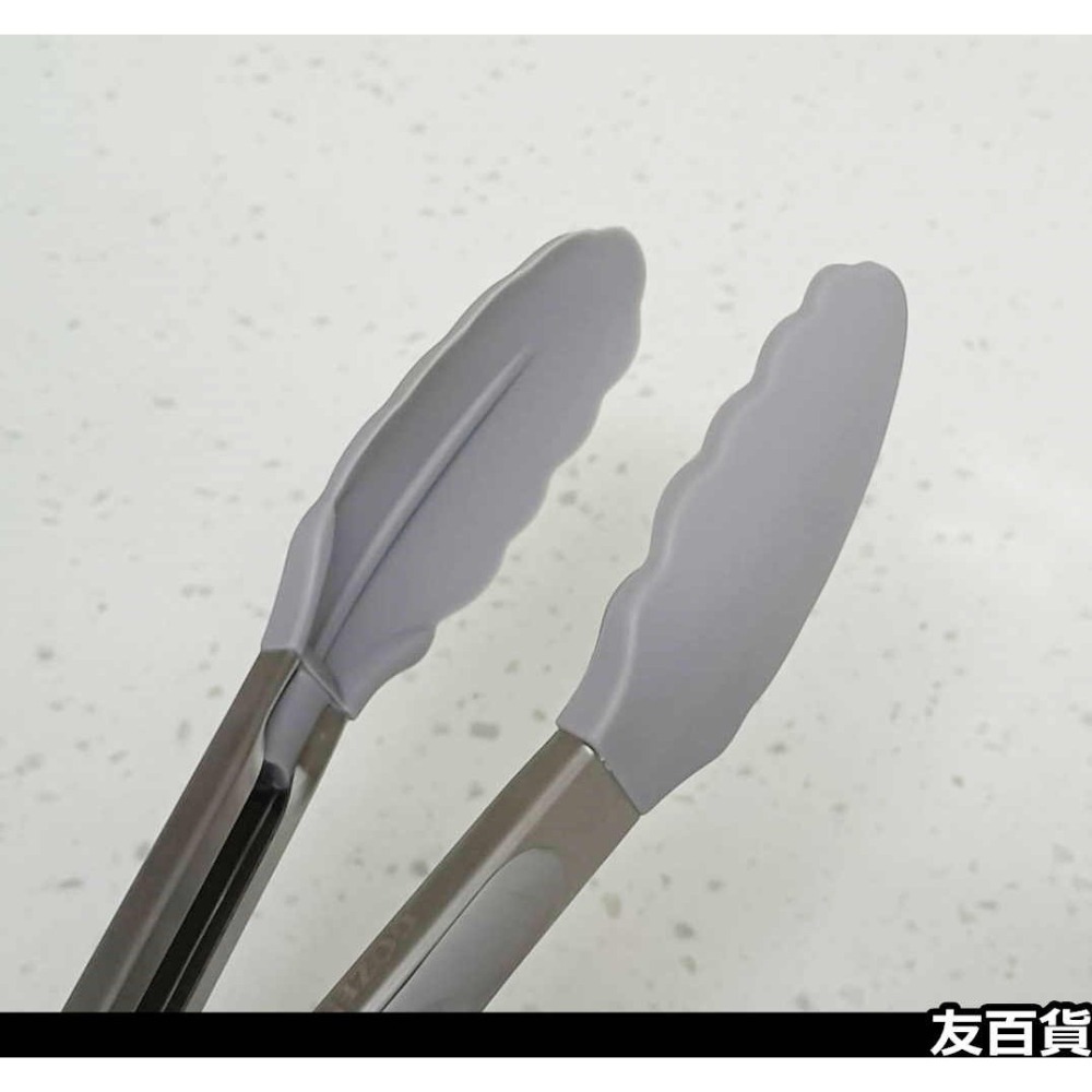 《友百貨》SGS合格 御膳坊矽膠耐熱料理夾 矽膠料理夾 食品夾 沙拉夾 矽膠夾 不沾料理夾 不沾鍋夾 夾子 翻炒夾-細節圖7