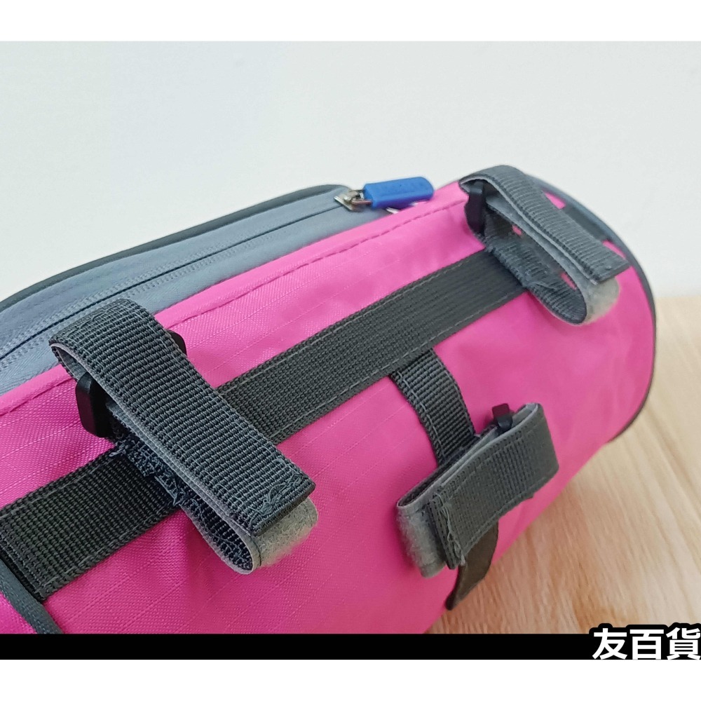 自行車車把包 圓筒車把包 附背帶單肩包 車前包 單車車包 腳踏車車包 車頭包《友百貨》-細節圖6