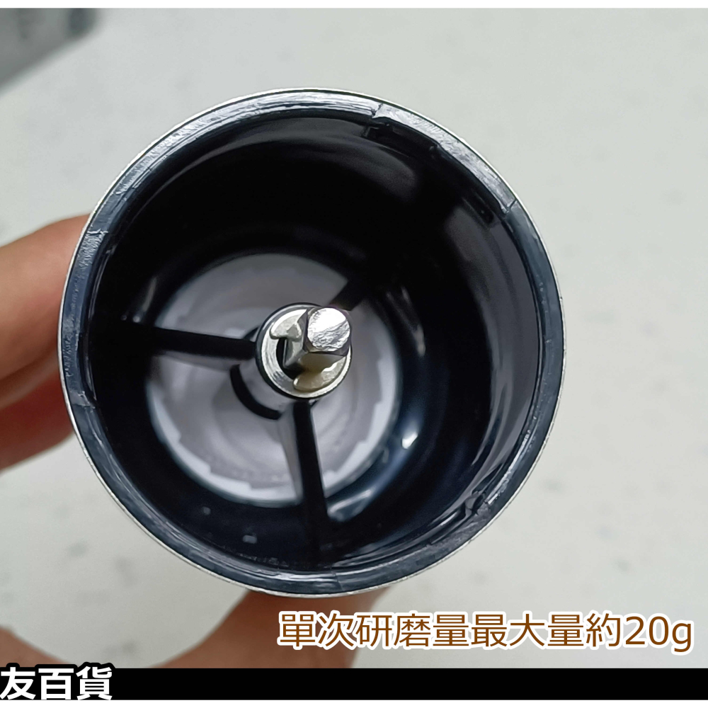 《友百貨》慢拾光 手搖咖啡研磨瓶 咖啡磨豆器 咖啡豆手搖器 咖啡研磨器 手搖磨豆機 SGS認證 DC3577-細節圖5