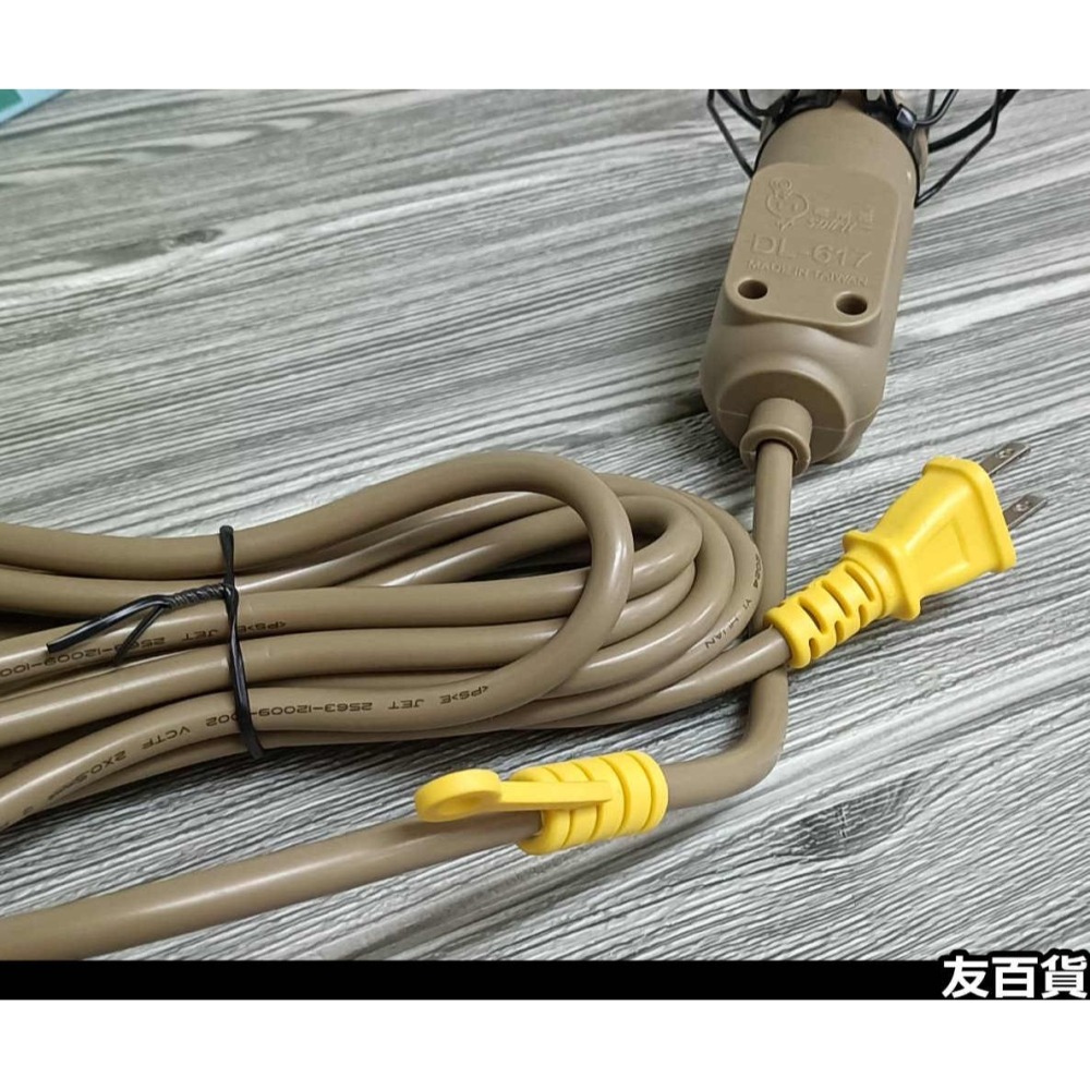 電精靈 新型工作燈(不含燈泡) LED工作燈座 附開關 工地燈 戶外燈 全網燈 照明燈 露營燈 DL-617《友百貨》-細節圖8