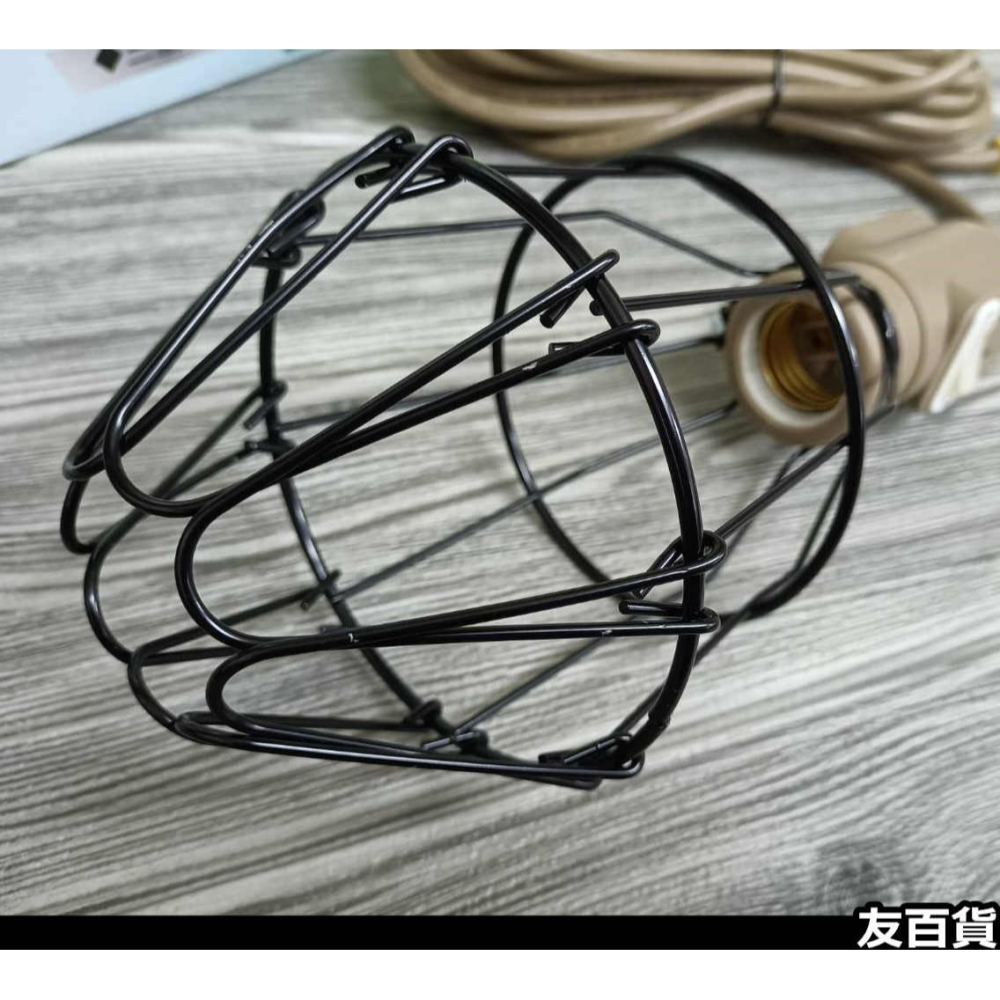 《友百貨》電精靈 新型工作燈(不含燈泡) LED工作燈座 附開關 工地燈 戶外燈 全網燈 照明燈 露營燈 DL-617-細節圖4