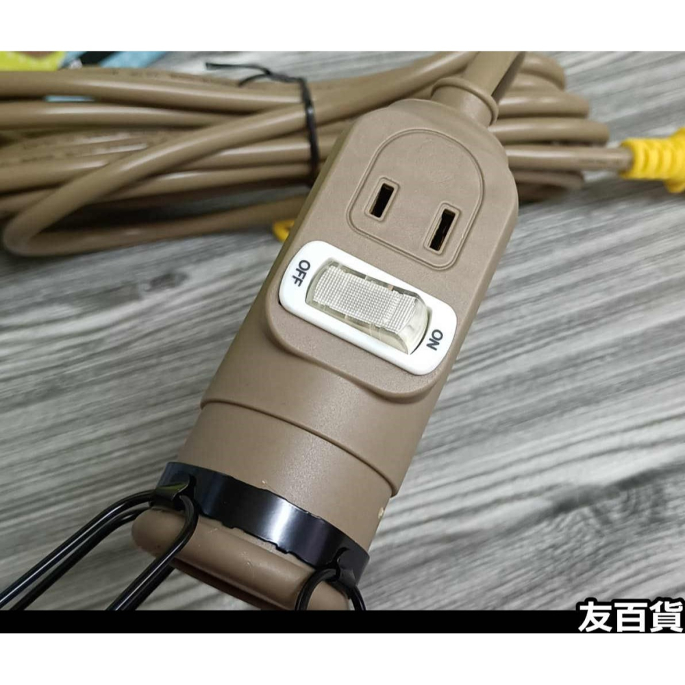 《友百貨》電精靈 新型工作燈(不含燈泡) LED工作燈座 附開關 工地燈 戶外燈 全網燈 照明燈 露營燈 DL-617-細節圖6