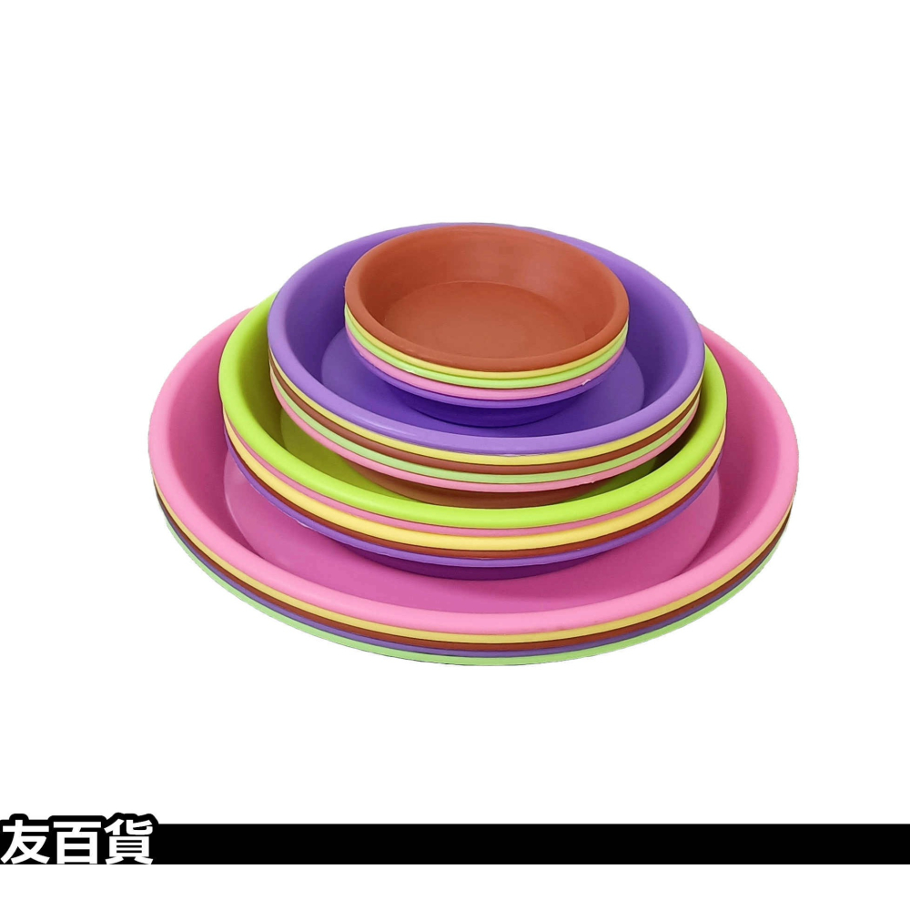 《友百貨》花盆水盤 植栽底盤 園藝托盤 桌面盆栽底盤 圓形接水盤 塑膠花盆底托 園藝用品-細節圖6