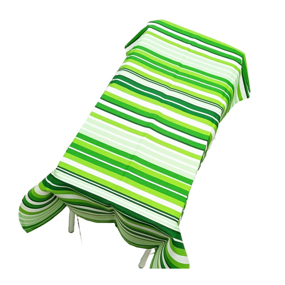 《友百貨》彩色條紋桌布 棉質帆布桌巾 180x140cm 客廳桌布 餐桌巾 居家桌布 彩色桌巾 茶几桌布 家飾布-細節圖2