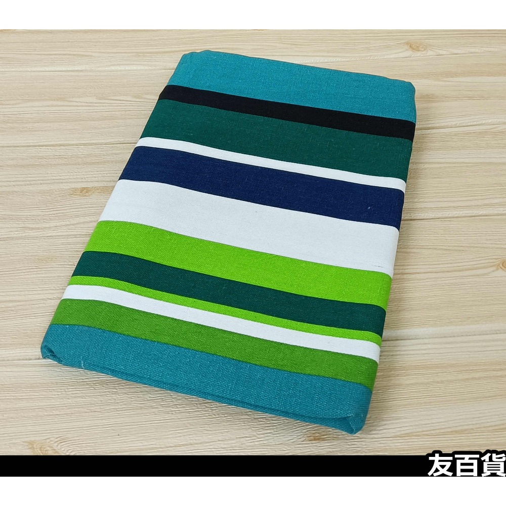《友百貨》彩色條紋桌布 棉質帆布桌巾 180x140cm 客廳桌布 餐桌巾 居家桌布 彩色桌巾 茶几桌布 家飾布-規格圖8