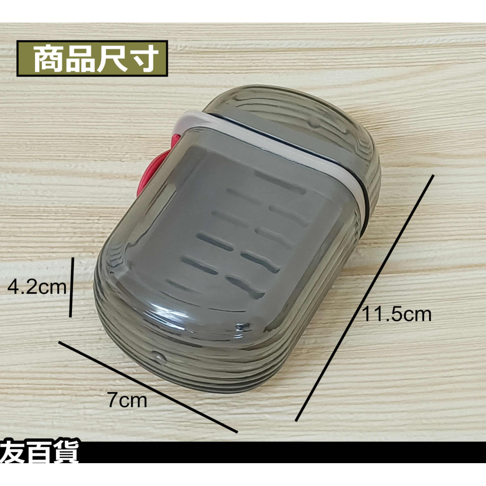 《友百貨》旅行香皂盒 瀝水皂盒 旅行皂盒 旅行用品 攜帶皂盒 帶蓋皂盒 旅行肥皂盒-細節圖3