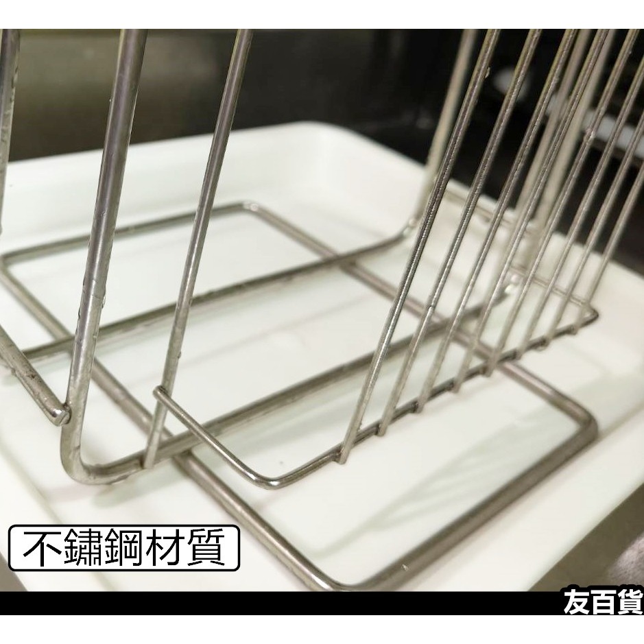 #304不鏽鋼刀板架組 (附滴水盤)御膳坊刀板架 砧板架 刀具架 廚房收納架 開放式刀架 瀝水架 SGS檢驗《友百貨》-細節圖3