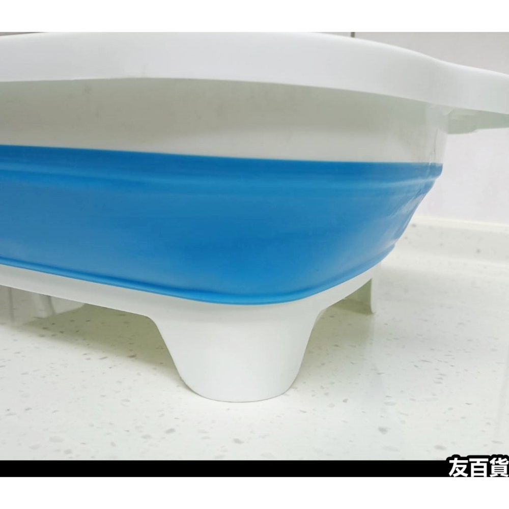 2合1洗菜盆/切菜板 可折疊 砧板 洗菜籃 折疊切菜板 折疊洗菜盆 置物籃 折疊水桶《友百貨》-細節圖6
