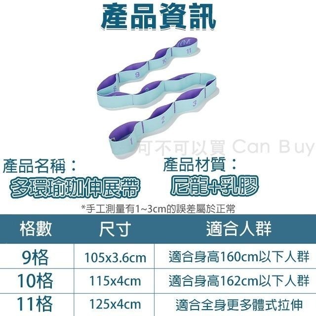 【7-ELEVEN 門市團購】分段數字設計瑜珈帶 伸展帶 拉筋帶 舞蹈帶 拉筋條 拉力帶 瑜珈繩 彈力帶-細節圖10