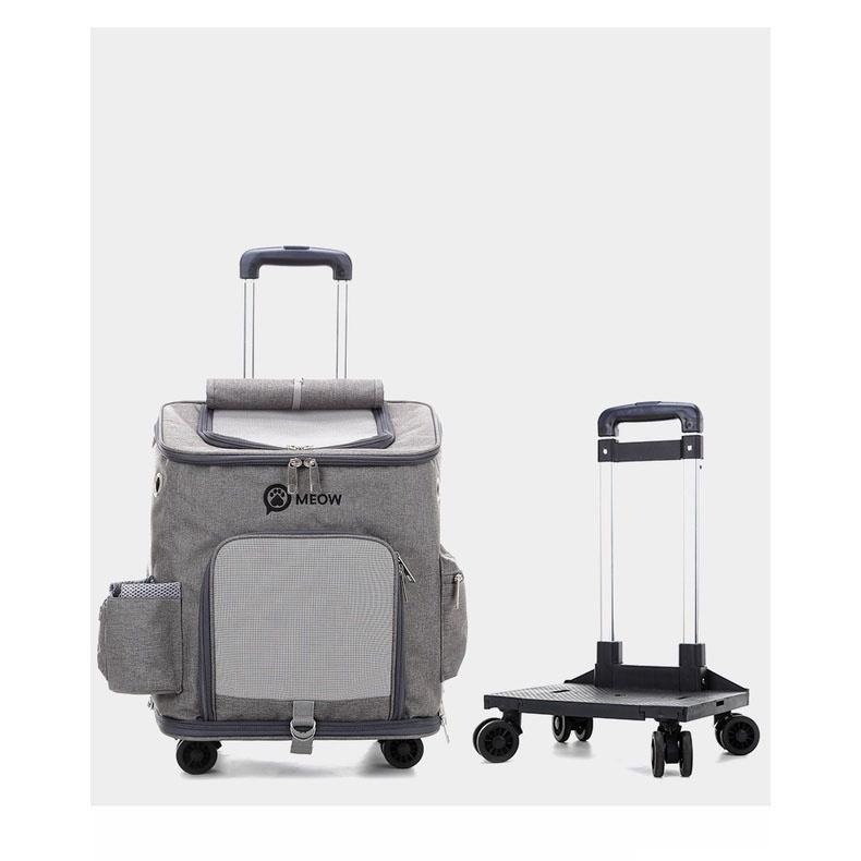 推車 寵物拉桿包 拉桿包 寵物推車 寵物拉桿車 拉桿推車 學生書包推車 推車 拉桿車 買菜推車 買菜車 小推車-細節圖2